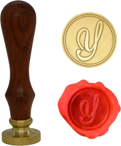 Miniatura 23 de Wax Seal Stamp Letter A-Z, Alphabet Initial Sealing Stamp for Christmas & Thanksgiving Cards, Wedding Invitation W-S-2 (Letter A)