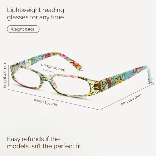 Miniatura 3 de Gaoye Paquete de 4 Lentes de Lectura para Mujer, Lentes de Lectura con Bloqueo de Luz Azul, Elegantes Lentes de Lectura para Mujer en 4 Patrones
