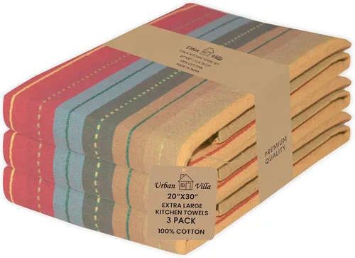 Miniatura 65 de Urban Villa Toallas de cocina 100% algodón, paquete de 6, altamente absorbentes, de secado rápido, súper suaves, de primera calidad, para cocina