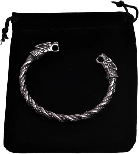 Miniatura 2 de Pulsera vikinga de acero inoxidable para hombre, joyería de talismán para hombres
