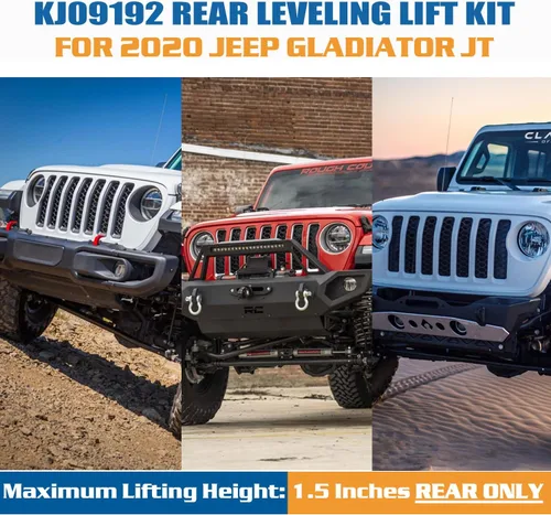 Miniatura 2 de Yoursme KJ09192 Kit de elevación trasera de 3/4 pulgadas para Jeep Gladiator JT 2020 Kit de elevación trasera de suspensión de 0.75 pulgadas, 2