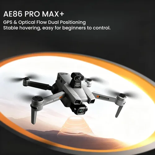 Miniatura 8 de AE86ProMax+Drones con cámara para adultos video 4K, pantalla táctil, control remoto para tableta y cardán mecánico de 3 ejes, transmisión digital