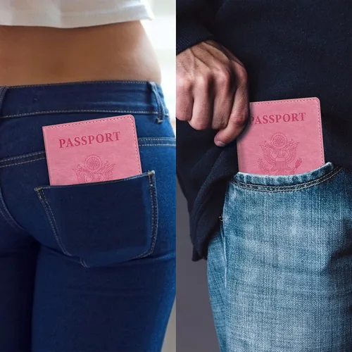Miniatura 5 de labato Soporte para pasaporte para mujer, cartera de pasaporte, organizador de documentos de viaje, accesorios de crucero impermeables