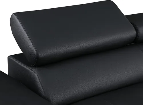 Miniatura 4 de BlackJack Furniture Union Modern - Sofá modular de piel sintética con reposacabezas ajustables, diván orientado hacia la izquierda, elegante asiento