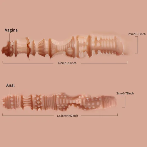 Miniatura 7 de Jaspik - Muñeca sexual automática de 11 libras, masturbador masculino, muñeca sexual realista de succión y vibración con canal anal de vagina