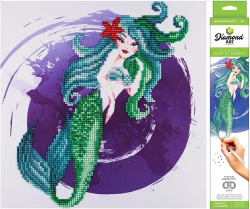 Miniatura 15 de Diamond Art by Leisure Arts Kit DMA 12x12 IntermediateBlue Bird