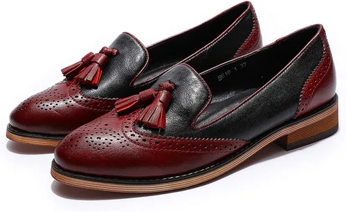 Miniatura 8 de Mona Flying - Mocasines de cuero planos informales para mujer