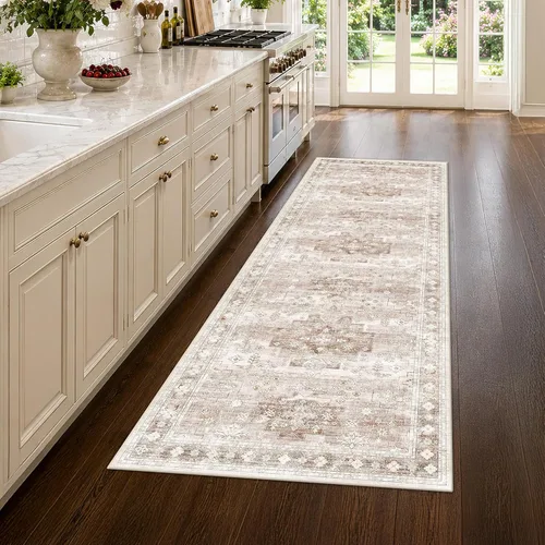 Miniatura 200 de Alfombra Boho Negra para Sala de Estar - Alfombra de Área Lavable de 10x14 Pies, Alfombras de Comedor para Debajo de la Mesa, Alfombra Suave de Pelo