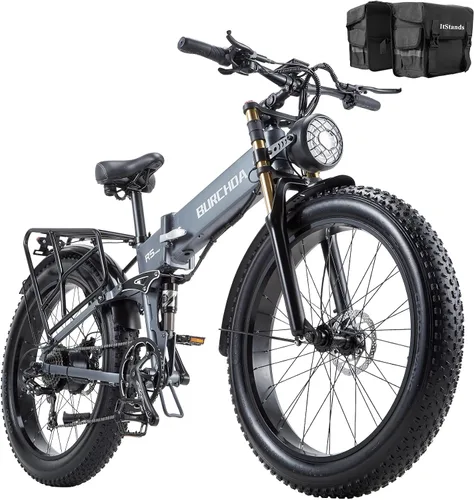 Miniatura 14 de 2026 AWD Electric Bike for Adults Dual Motor 5000W/3000W/1500W Peak 40MPH/30MPH Fast Ebike, Up to 65 /90 /160 Miles Long Range, 26" Full Suspension