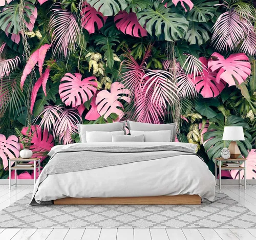 Miniatura 17 de Mural de pared de picos de montaña y bosque para dormitorio, sala de estar, papel tapiz para decoración 158" x 110" (no autoadhesivo)