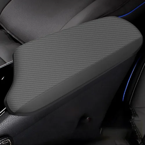 Miniatura 16 de AOMSAZTO Fundas para consola para 2008-2014 Toyota Highlander Fundas para reposabrazos para Toyota Highlander Negro con costuras negras