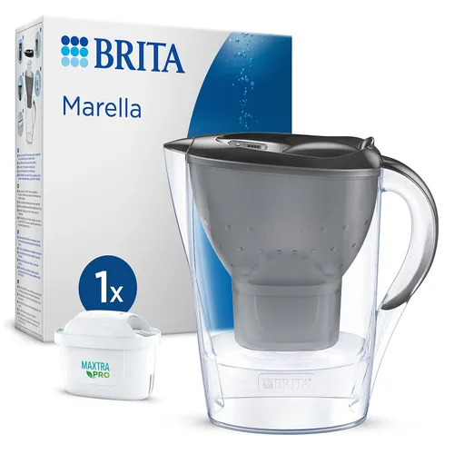Miniatura 11 de BRITA Jarra con Filtro de Agua Marella Blanca (2,4 l) Incl. 1x Cartucho MAXTRA Pro All-in-1: Jarra Apta para frigorífico con memo Digital y Tapa