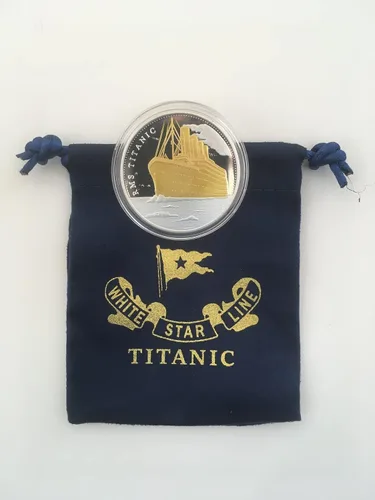 Miniatura 3 de Collar Titanic Corazón del Océano y Moneda Titanic