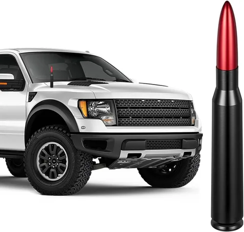 Miniatura 8 de Antena de bala de coche de 5.4 pulgadas para Ford Serie F F150 F250 F350 GMC Sierra Jeep Patriot 2007-2017 Chevy Silverado Dodge RAM 1500 2500 3500