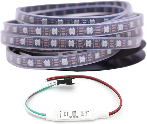 Miniatura 7 de WS2812B Tira de luces LED de 3.2 pies 1M WS2812B 144LEDs Programable Individual Direccionable WS2811 Tira de LED RGB 5050 incorporada IP30 No