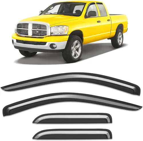 Miniatura 24 de Extra-Thick Window Rain Guard for 2004-2014 Ford F150 Extended Cab/SuperCab Rain Guards Tape-on Side Truck Window Visors Low Profile Vent Visor