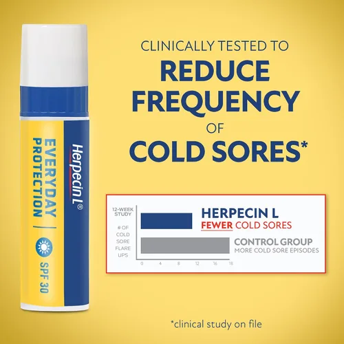 Miniatura 3 de Herpecin L - Bálsamo labial en barra con SPF30 y lisina; protege y trata el herpes labial y ampollas de fiebre, labios agrietados, 0.1 onzas