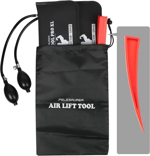 Miniatura 5 de Bolsa de aire en forma de cuña 2 piezas, espaciador de aire inflable con palancas, kit de bomba de aire en forma de cuña de grado comercial
