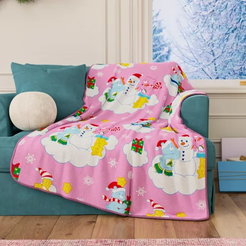 Miniatura 51 de Care Bears Love-A-Lot & Share Bear - Manta para niños, tacto de seda súper suave, 40 x 50 pulgadas, (producto oficial) por Franco