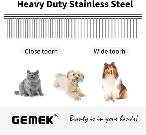 Miniatura 6 de Tijeras de aseo para perros con puntas redondas de seguridad de acero inoxidable, kit profesional de aseo para perros, tijeras adelgazantes, curvas
