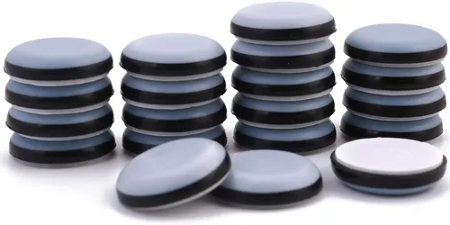 Miniatura 10 de Deslizadores adhesivos para muebles de 1-5/8 pulgadas, silla de horno deslizantes de PTFE en muebles y electrodomésticos de cocina, deslizador fácil