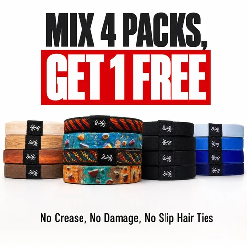 Miniatura 2 de Gomas para el pelo para hombres Bandas elásticas resistentes sin roturas para cabello largo Coleteros antideslizantes Accesorios