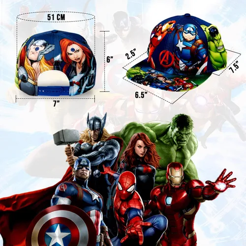 Miniatura 3 de Marvel Gorra de béisbol de los Vengadores talla única sombrero cómodo regalo de los Vengadores para hombres mercancía para hombre
