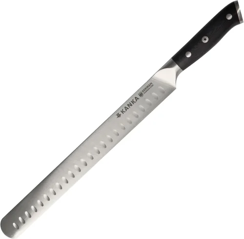 Miniatura 10 de KANKA Cuchillo de chef profesional de 8 pulgadas, acero inoxidable 1.4116 de alta calidad, mango de fibra de vidrio G-10 ultra premium, funda