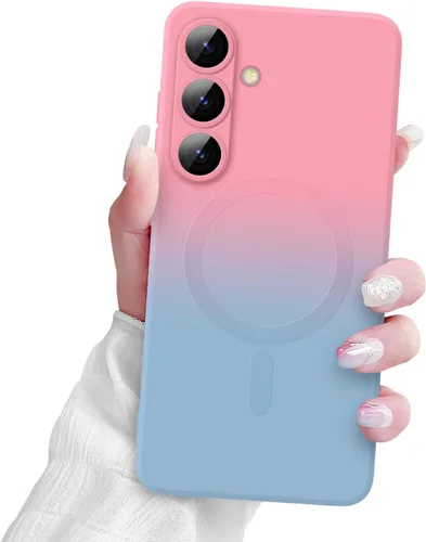 Miniatura 24 de Newseego Funda magnética para Samsung Galaxy S22 5G, funda de silicona líquida suave de lujo, antiarañazos, a prueba de golpes, protector completo