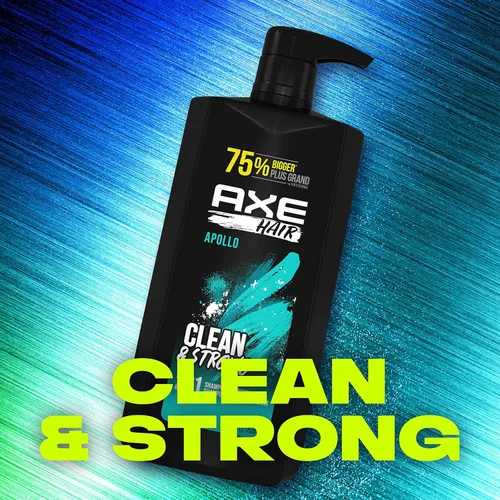 Miniatura 5 de AXE Wash & Care Champú y acondicionador 2 en 1 Apollo Wash & Care 4 unidades para un cabello limpio y fuerte, salvia y madera de cedro, botella 100%