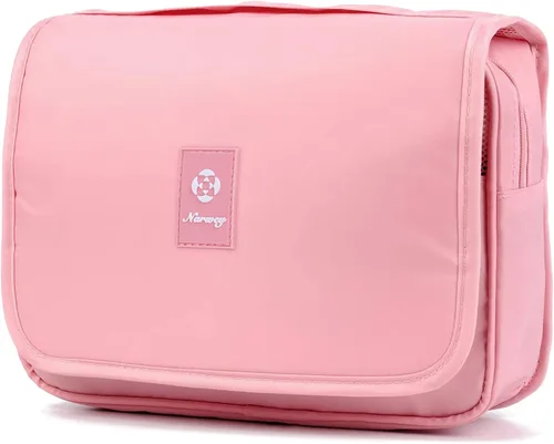 Miniatura 14 de Narwey Pequeña bolsa de aseo de viaje colgante para mujer, bolsa de viaje para artículos de tocador, bolsa organizadora de maquillaje, bolsas