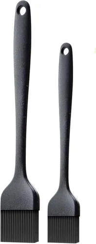Cepillo de repostería de silicona, 2 piezas de cepillo de cocina para hornear, cocinar, barbacoa, parrilla, aceite para untar salsa de mantequilla