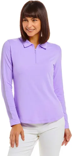 Miniatura 7 de Ibkul Icefil Cooling UPF 50 Polo de golf de manga larga con cremallera para mujer
