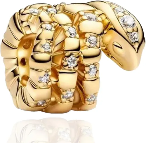 Miniatura 84 de Dijes de plata de ley 925 con diseño de oso dorado para mujer, pulseras y collares, regalos para familiares y amigos, 3 piezas/paquete