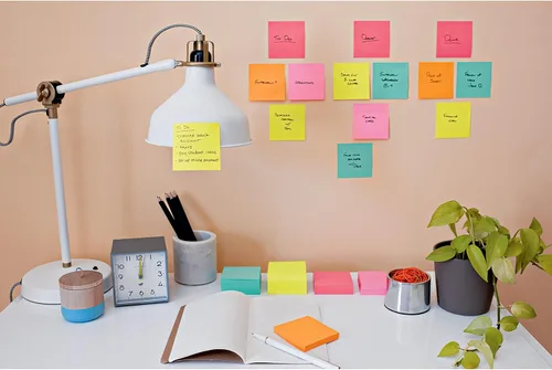 Miniatura 15 de Post-it Notas súper adhesivas, 3 x 3 pulgadas, 3 blocs, 2 veces el poder de adherencia, neones de supernova, colores brillantes, reciclables