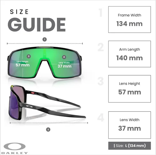 Miniatura 4 de Oakley Sutro OO9406 / OO9462 - Lentes de sol para hombre, kit de correa de accesorios, bolsa de microfibra