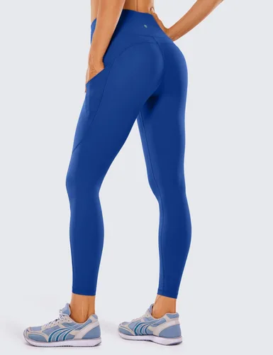 Miniatura 2 de CRZ YOGA - Leggings de entrenamiento para mujer sensación de desnudez, pantalones de yoga de cintura alta con bolsillos laterales, mallas atléticas