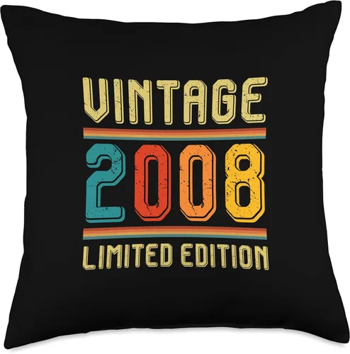 Miniatura 5 de Born 2008 15th Classic Birthday Limited Edition 15 años de edad para hombres y mujeres, retro, vintage, 2008, edición limitada, 16 x 16 pulgadas
