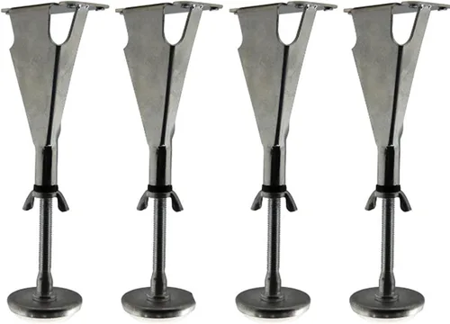 Miniatura 10 de Kings Brand Furniture Patas de soporte central de altura ajustable, patas de marco de cama para patas de apoyo centrales, pata de soporte
