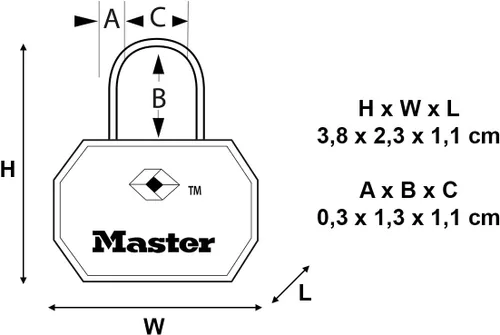 Miniatura 4 de Master Lock 4695EURTAST - Candados TSA