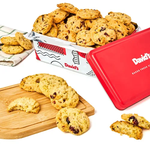 Miniatura 13 de David's Cookies Galletas de pistacho y arándano – Galletas gourmet de panadería con nueces, golosina dulce, caja de regalo para Pascua, Día