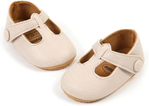 Miniatura 5 de Zapatos planos Mary Jane para bebés y niñas con Bownot, suela suave, suela suave, piel sintética, recién nacidos, primeros pasos, para fiesta