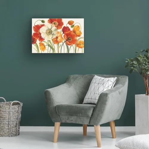 Miniatura 4 de Lisa Audit - Lienzo decorativo para pared, diseño de amapolas Melody I, para sala de estar, dormitorio u oficina, 12 x 19 pulgadas