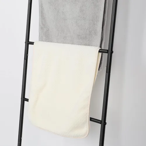 Miniatura 8 de Vrisa Estante de manta de metal de 5 niveles con estante de almacenamiento de toallas de baño para baño, colcha, dormitorio, sala de estar, piscina