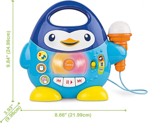 Miniatura 3 de Máquina de karaoke para niños pequeños: divertidos juguetes musicales para niños pequeños de 1 a 3 y 3 a 5 años Máquina de karaoke ideal