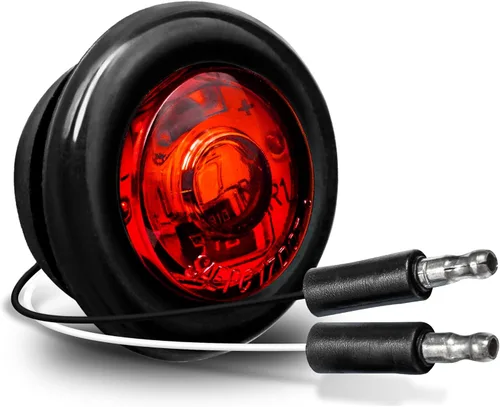 Miniatura 16 de TRUE MODS - 10 luces de marcador LED redondas de 3/4 pulgadas para remolque ámbar de 12 V [3 cables/DRL y señal de giro] [DOT FMVSS 108] [SAE P2PC]