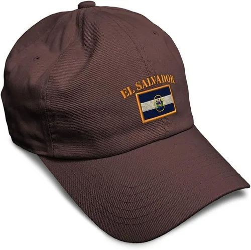 Miniatura 28 de Speedy Pros Sombrero de béisbol suave bordado papá sombrero El Salvador bandera bordado hombres y señoras gorra de béisbol algodón
