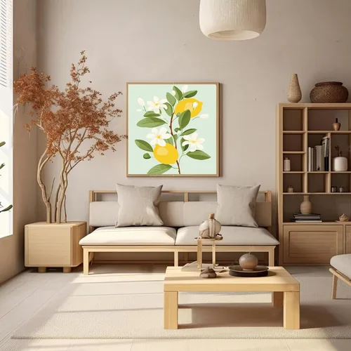 Miniatura 3 de cupmod Paquete de 2 pinturas enmarcadas por números para niños, kit de pintura acrílica fácil por números sobre lienzo, pintura al óleo de frutas