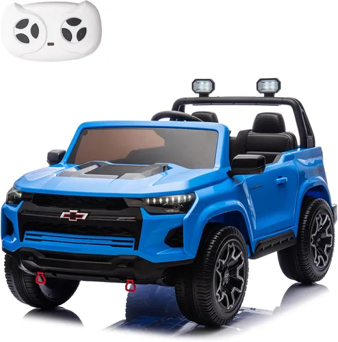 Miniatura 9 de juguete de 24 V con batería para niños con control remoto de los padres, coche eléctrico Chevrolet Colorado HD de 2 plazas para niños, camioneta