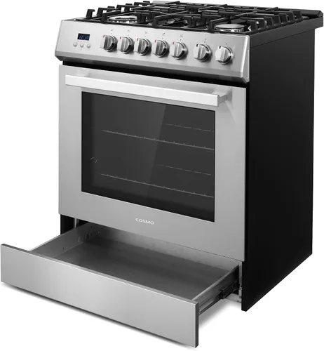 Miniatura 5 de COSMO COS-305AGC - Cocina independiente de gas para horno individual de 30 pulgadas y 5.0 pies cúbicos con placa de cocina de 5 quemadores